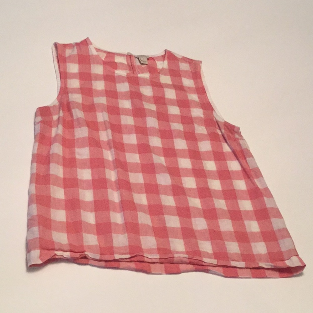 J. Crew Gingham sleeveless